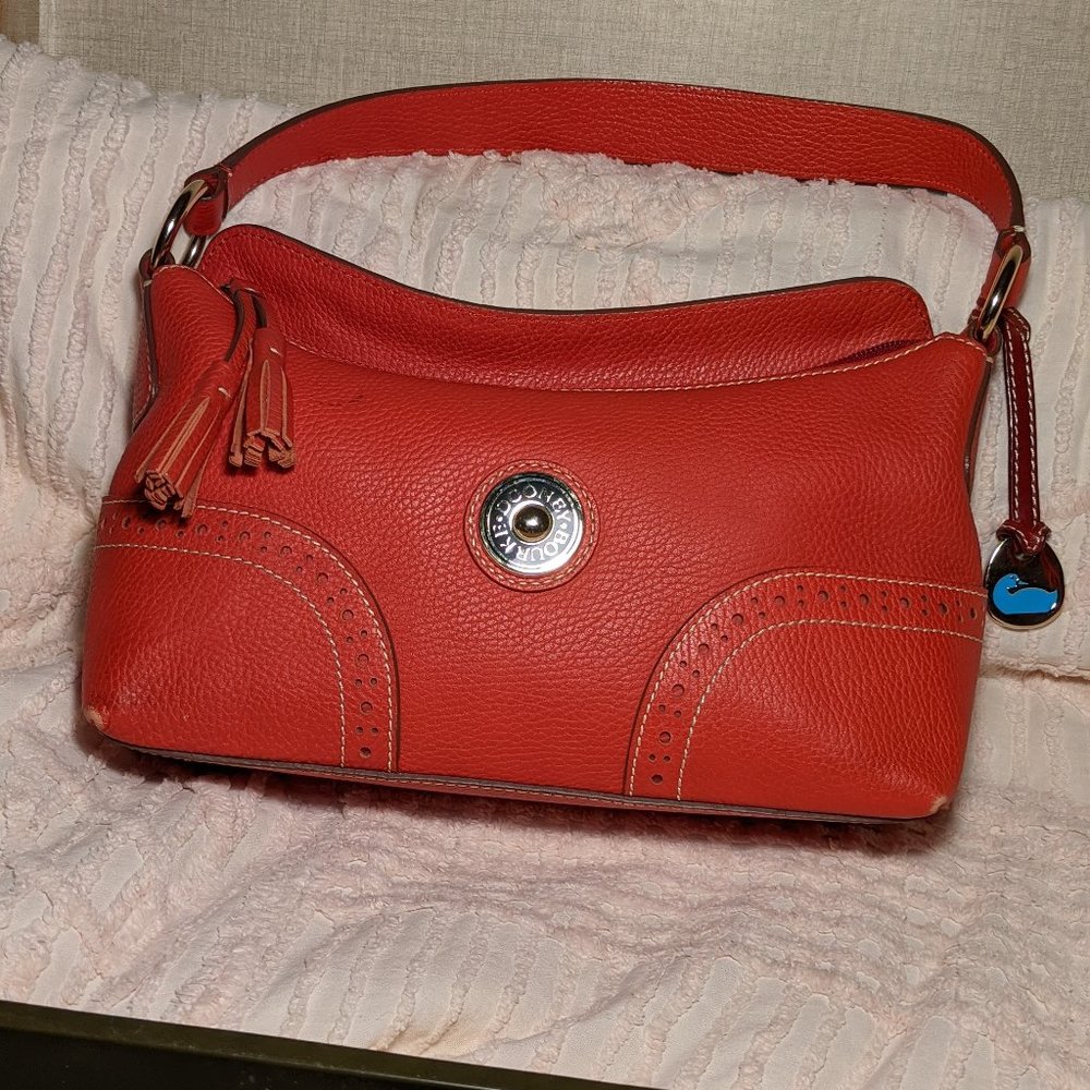 Dooney & Bourke Red Leather  Zip Top purse